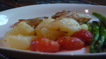 Oven Roasted Chicken & Potato with Tomato and Asparagus