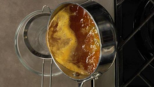 Preparing the Apricot Glaze
