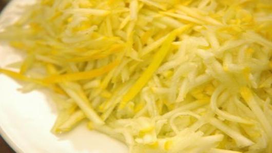 Grating the Zucchini