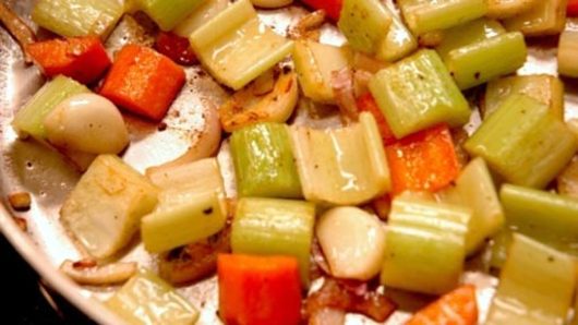 Sautéeing the Vegetables