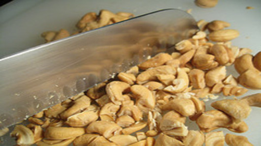 Chop the cashews