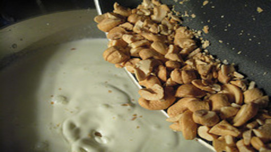 Mix The cashews