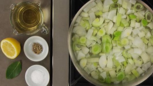 Preparing the Court Bouillon