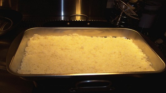 Cooking the rice (should be done ahead, so it is completely cool)