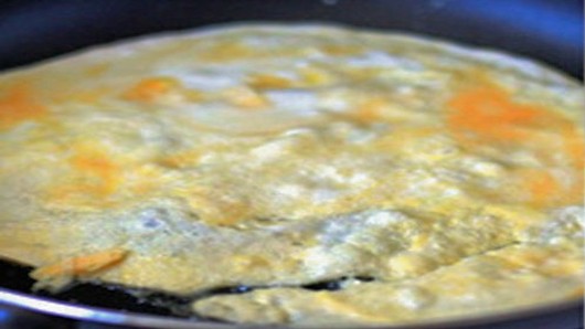 saute the eggs