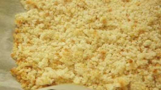 Toasting the Bread Crumbs