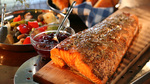 Cedar Planked Salmon with Maple Ginger Glaze 