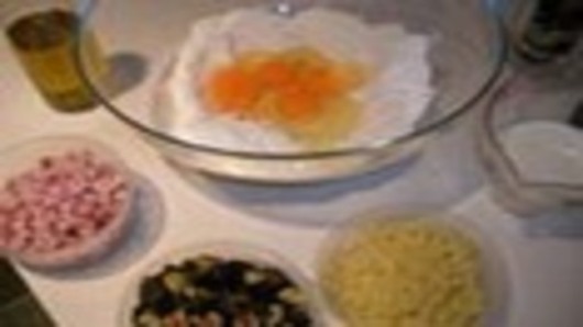 mixing the ingredients - 1st step