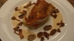 Chicken Royale On Basil Mashed Potatoes with wild mushrooms and Porcini Cream