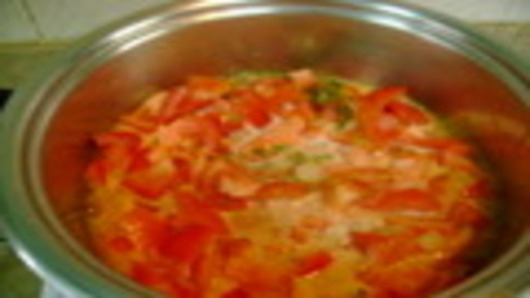 Cooking the rest of the soup