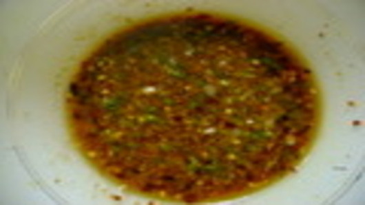 Making the vinaigrette