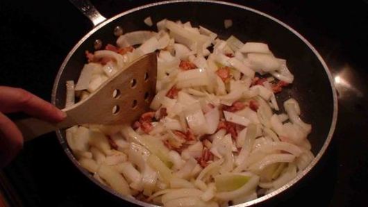 Cooking Onions and Bacon