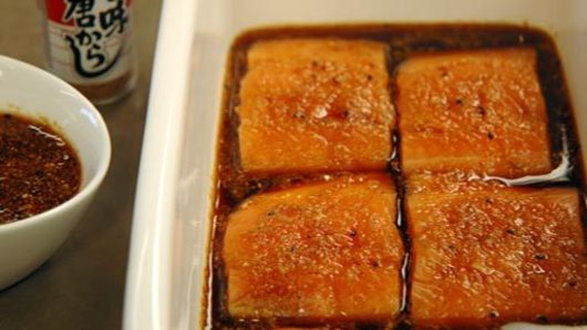 Marinating the Salmon