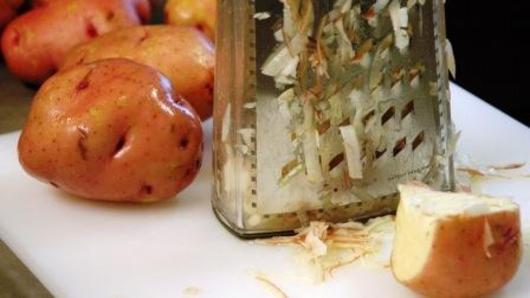 Grating the Onions & Potatoes