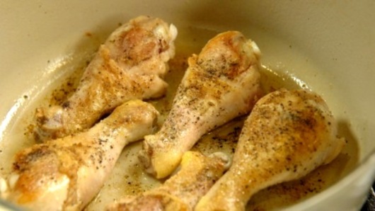 Browning the Chicken