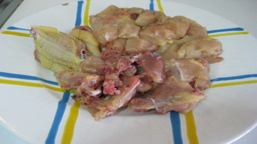 Chop chicken