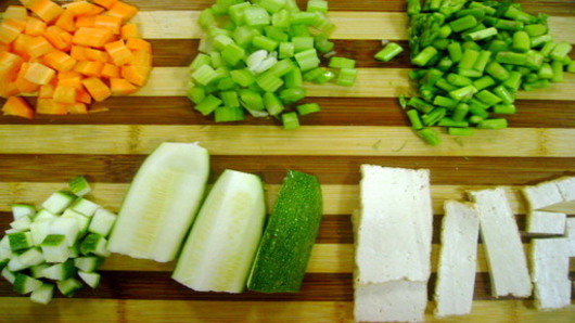 Preparing the mise-en-place