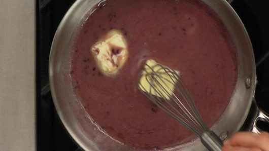 Making the Beurre Rouge (Red Butter)