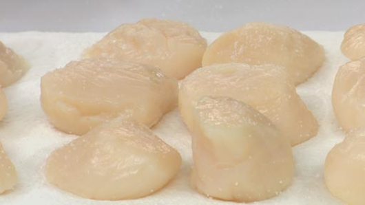 Prepping and Cooking the Scallops 
