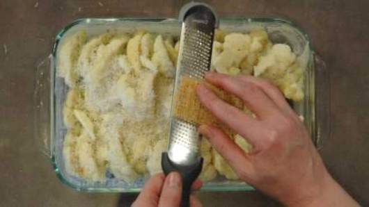 Grating the Parmesan Cheese 