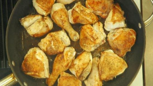 Preparing and Browning the Chicken