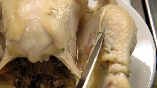 Checking the Chicken for Doneness