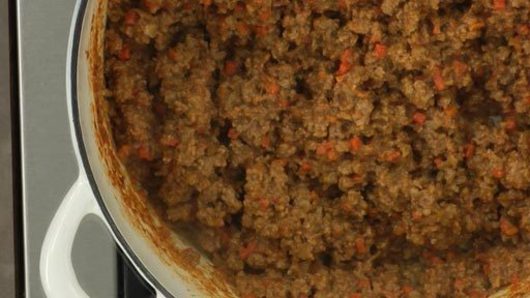Making the Meat Sauce