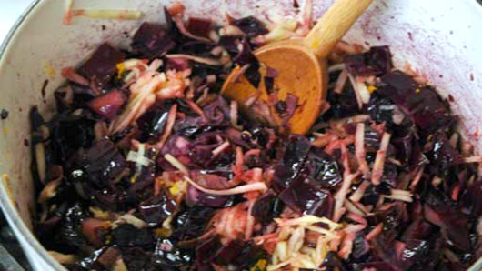 Braising the Cabbage