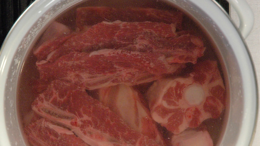 Blanching the Meat & Bones