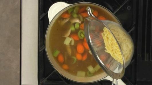 Finishing the Soup & Serving