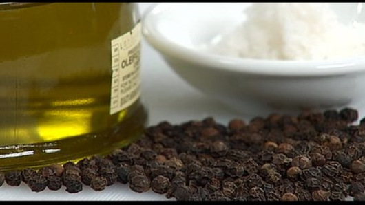 Grinding Spices and coating meat