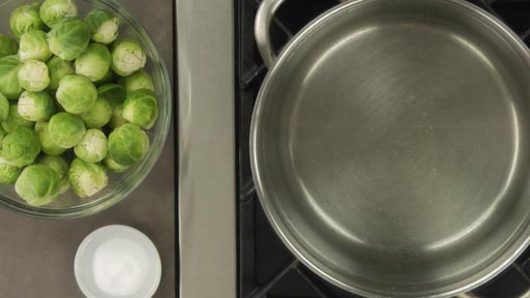 Preparing Brussel Sprouts