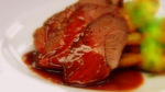 Mustard, Rosemary and Fennel Spiced Veal with grilled Brussel Sprouts 