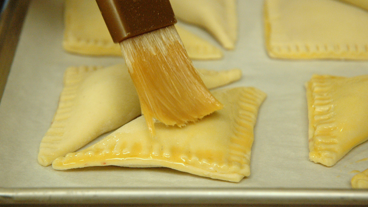 Egg Washing the Turnovers