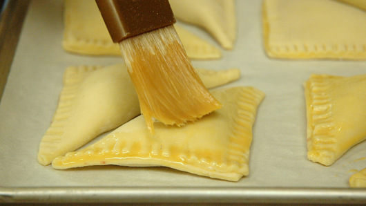 Egg Washing the Turnovers