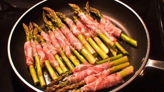 Cooking the Asparagus
