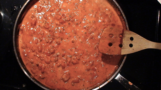 Finishing the Sauce