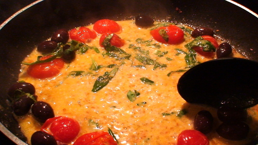 Finishing the Sauce