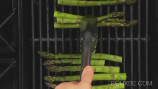Grilling the Asparagus