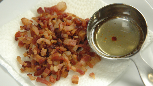 Preparing the Bacon and Shallots