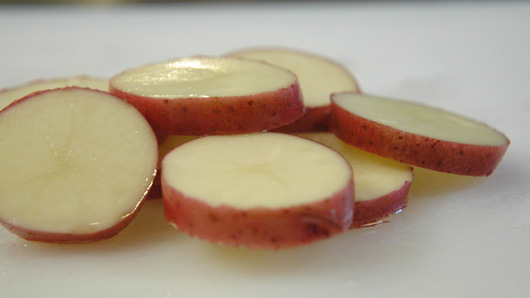 Slicing and Cooking the Potatoes