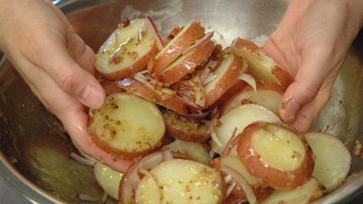 Finishing the Potato Salad
