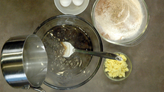 Adding Water, Baking Soda and Ginger