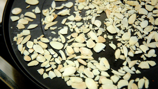 Toasting the Almonds
