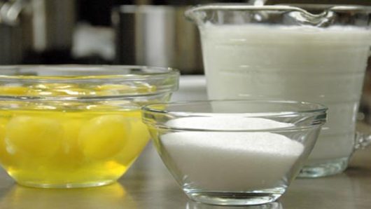 Preparing the Vanilla Custard