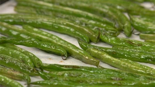 Roasting the Green Beans