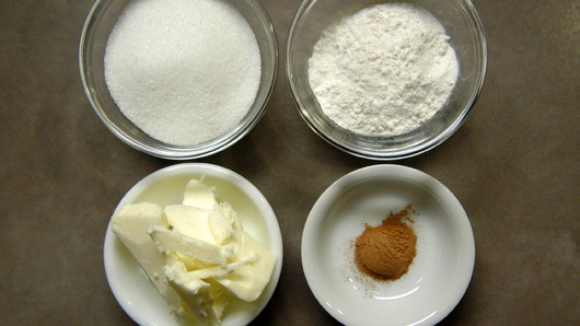 Gathering the Streusel Ingredients
