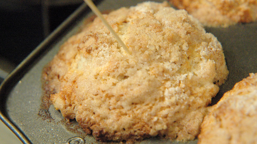 Checking the Muffins for Doneness