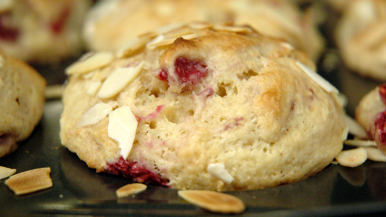 Pear, Raspberry And Ricotta Muffins
