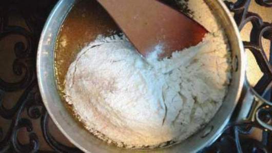 Mixing Dry Into Butter Mix
